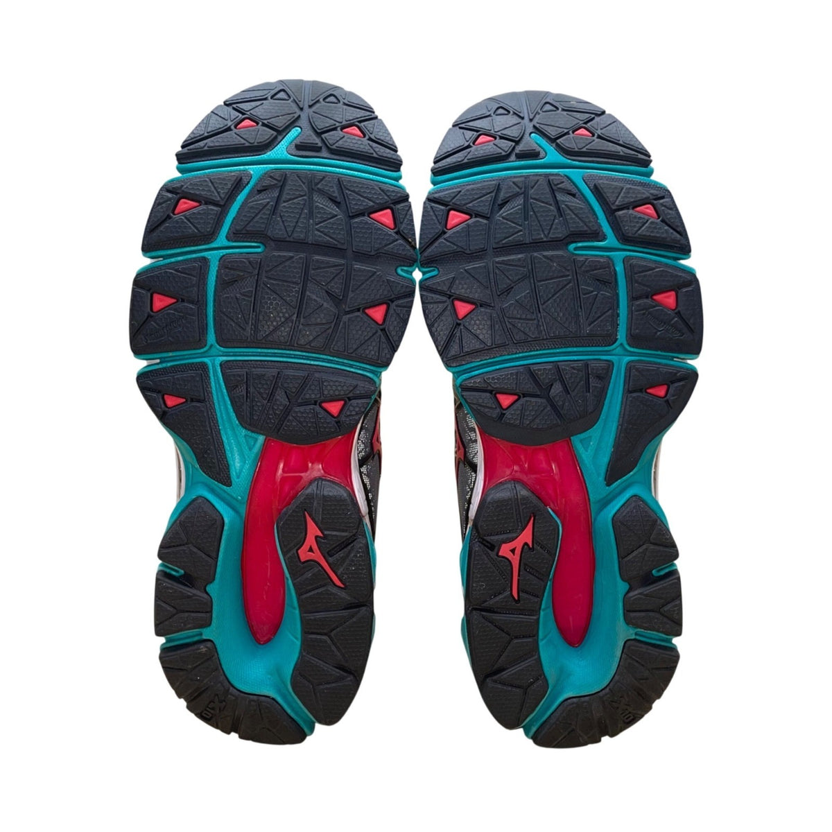 Mizuno Women’s Gray & Teal Mesh Wave Horizon Running Shoes Size 8