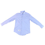 Calvin Klein Mens Light Blue Slim Fit Long-Sleeve Button-Down Shirt Size M