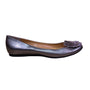 Tibi Women’s Gray Pewter Leather Button Embellished Slip-On Ballet Flats 9.5