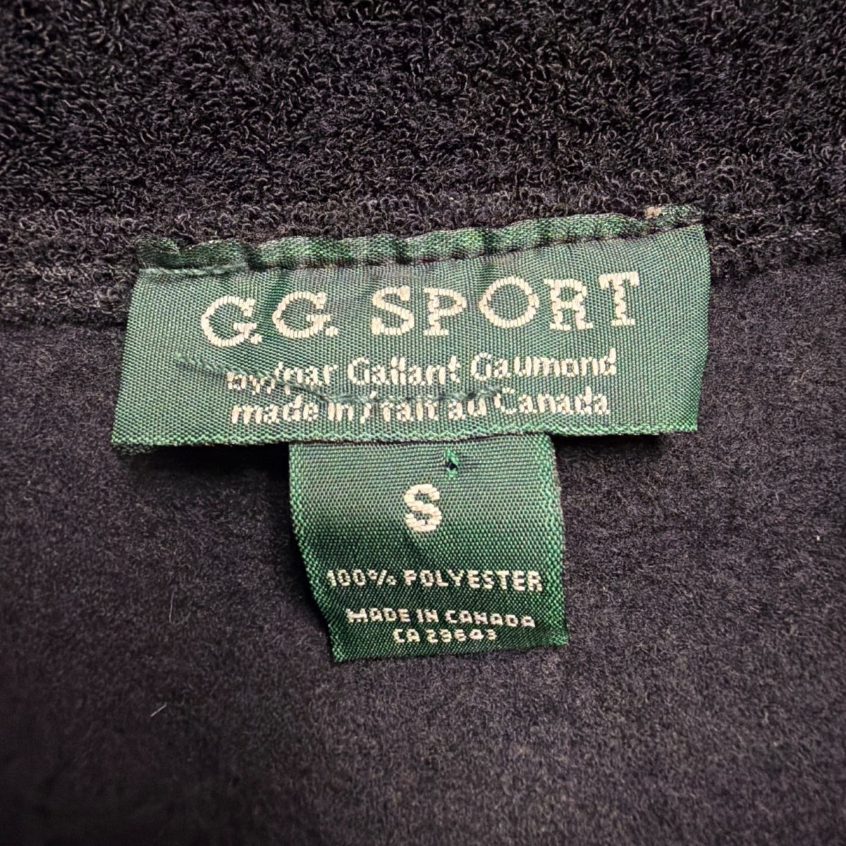 G.G. Sport Womens Black  Jacket Small Abstract Front Pockets Size S