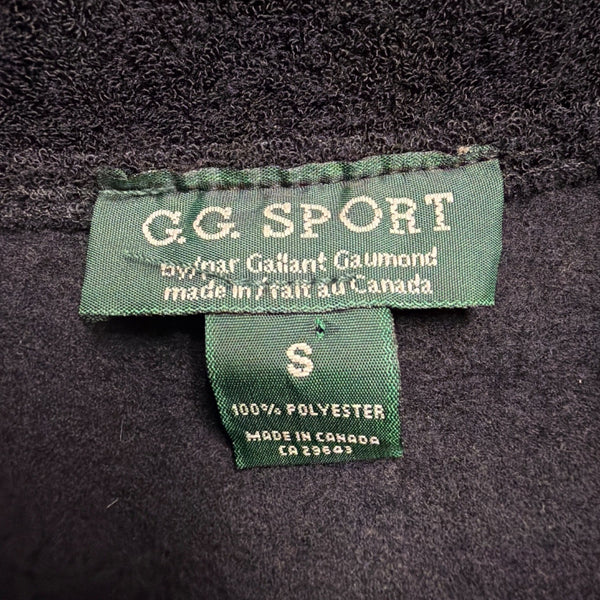 G.G. Sport Womens Black  Jacket Small Abstract Front Pockets Size S