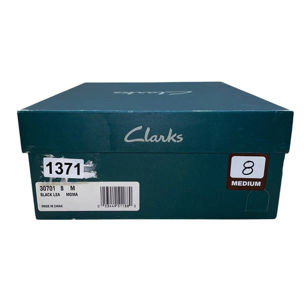 Clarks Women’s Black Leather Slip-On Comfort Chelsea Moma Ankle Boots Size 8M