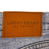 Lucky Brand Womens Blue Relaxed Denim Shorts With Distressed Hem Size 0