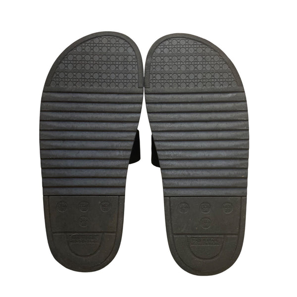 Colcci Womens Black Logo Strap Open Toe Slip-On Platform Sandals Size 7