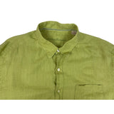 Tommy Bahama Men's Green Lime Button Up Long Sleeve Linen Shirt Sz XL