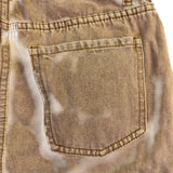 Fashion Nova Womens Brown Washed Micro Mini Skirt W/ Pockets Size M