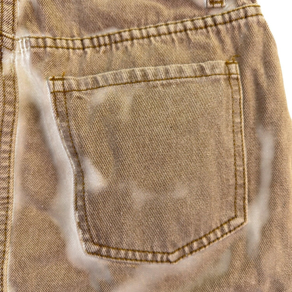 Fashion Nova Womens Brown Washed Micro Mini Skirt W/ Pockets Size M