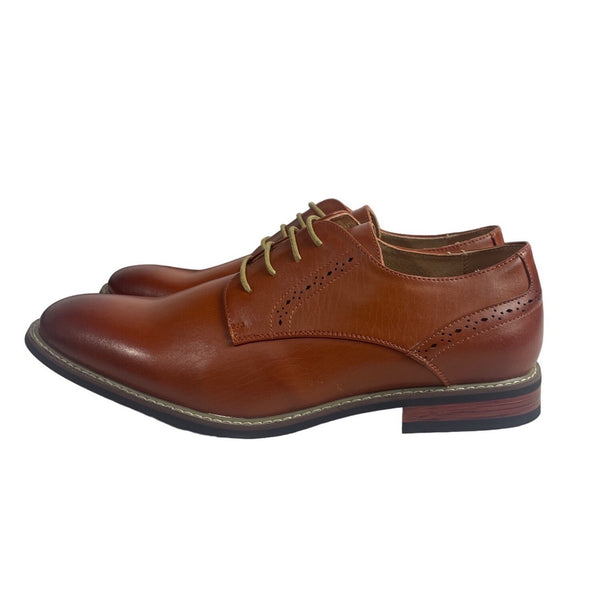 Bruno Marc Men's Brown Leather Prince 16 Oxford Shoes Sz 10.5 - NWB