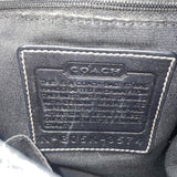 Coach Women’s Black Monogram & Leather Details Adjustable Strap Shoulder Bag