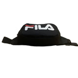 Fila Unisex Black Canvas Adjustable Strap Logo Waist Belt Bag