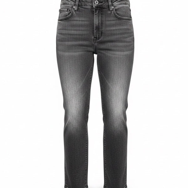 White House Black Market Womens Gray High Rise Straight Jeans Size 10