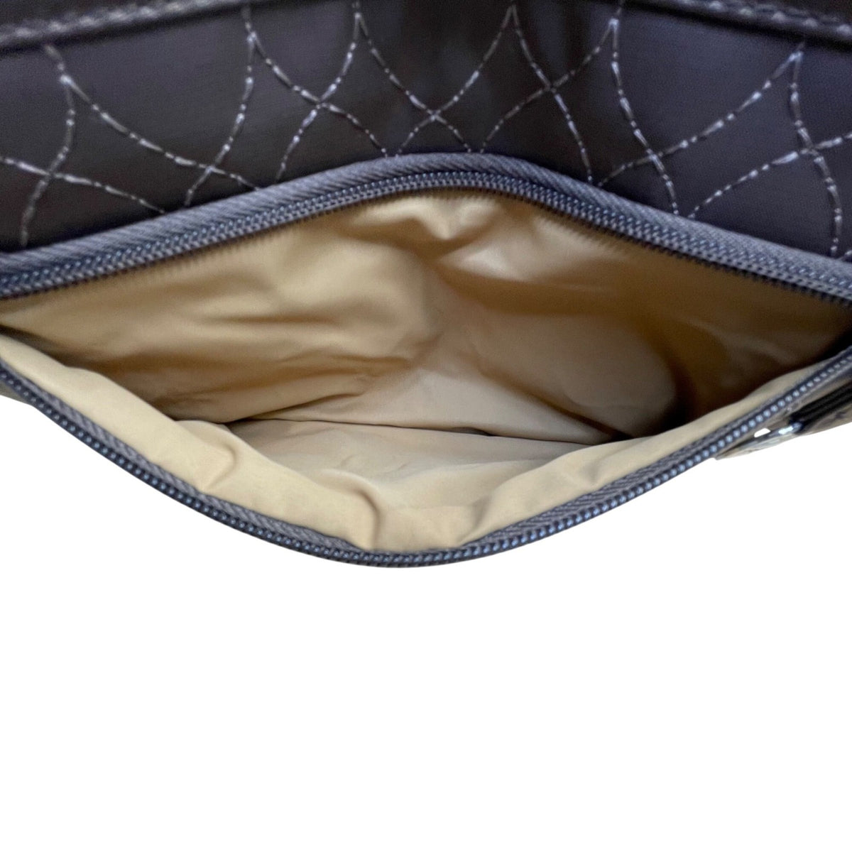Travelon Women’s Brown Quilted Adjustable Strap RFID Protection Crossbody Bag