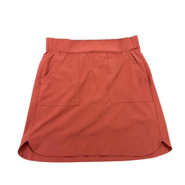 Reebok Womens Rust Skort Activewear Stretch Pockets Size M