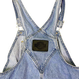 Harley-Davidson Womans Light Blue Denim Overalls Adjustable Straps Workwear Sz M