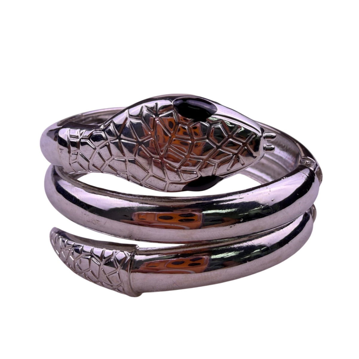 Sofia Vergara Womens Silver Tone Metal Snake Coil Bracelet