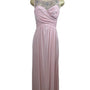 B. Darlin Womens Pink Beaded Mesh-Top Gown 1/2 Polyester Evening Dress