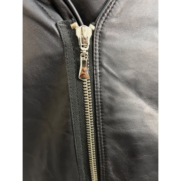 Jerry Lewis Womens Black Leather Jacket Size 3x NWT