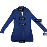 Chicos Womens Indigo Cardigan Long Sleeve Lightweight Fashion Piece Size 1