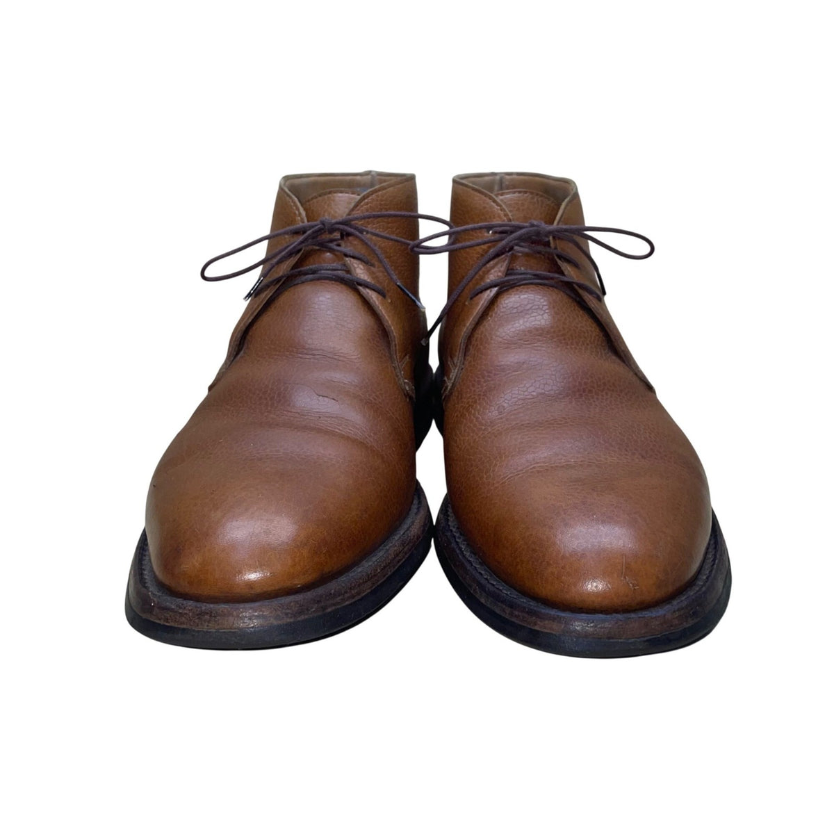 Crockett & Jones Men’s Brown Leather Lace-Up  Chiltern Chukka Boots Size 9D