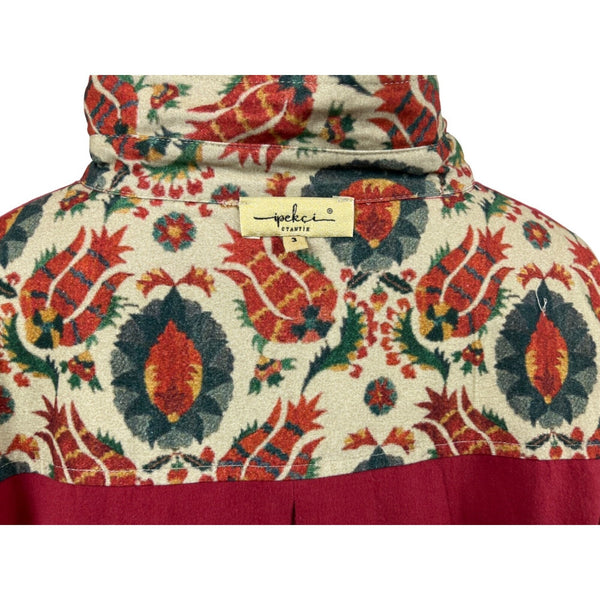 Ipekci Women's Paisley Pattern Long Sleeve Dress Sz 3