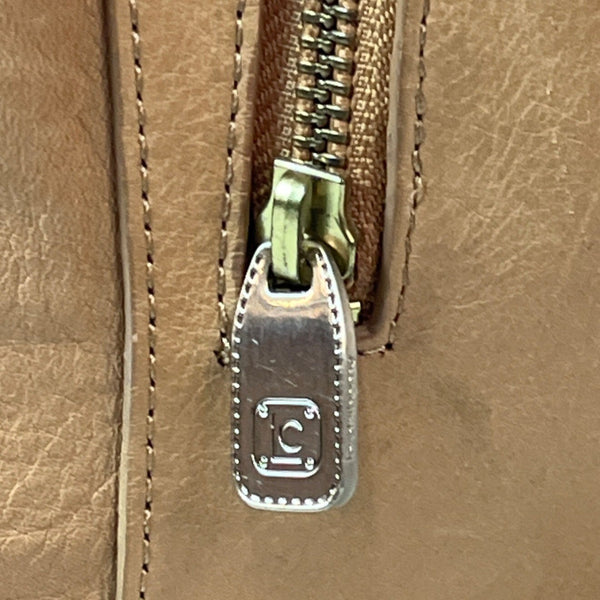 Liz Claiborne Women's Light Brown Leather Shoulder Bag Sz L