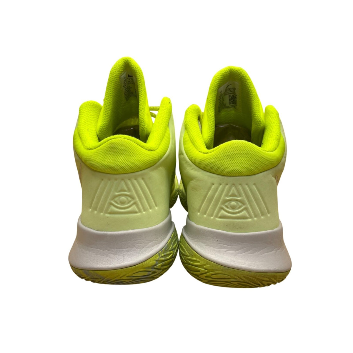 Nike Men’s Green Volt & Gray Mid-Top Basketball Performance Shoes Size 10
