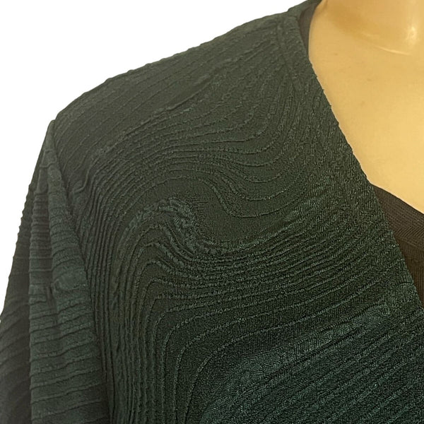 NWT Chico's 	Long Sleeve Cardigan Boho Dark Green Size 3 Women's Sweater