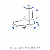 Cloudsteppers by Clarks Women’s Black Sillian 2.0 Rise Ankle Boots Size 7.5