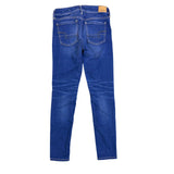 American Eagle Womens Blue Cotton Blend Skinny Jeans Short Stretch Denim Size 4