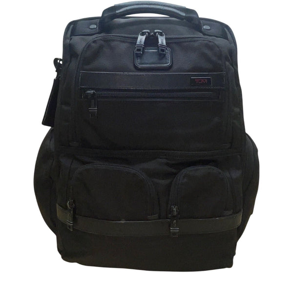 Tumi Men’s Black Nylon With Multiple Compartments Deluxe Laptop Backpack