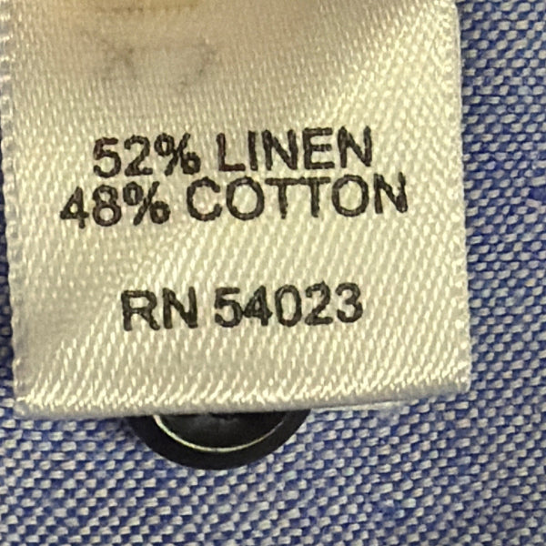 Banana Republic Mens Blue Shirt Button-Up Long Sleeve Classic Fit Sz XL