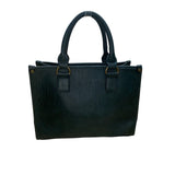 G.H. Bass & Co. Women’s Dark Green Vegan Leather Structured Handbag Tote Bag