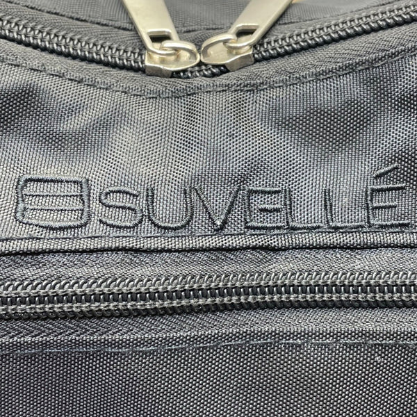 Suvelle Women’s Black Nylon Multi-Pocket Adjustable Strap Crossbody Bag Size M