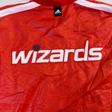 Adidas Mens Red Washington Wizards Track Jacket Full-Zip Casual Wear Size XL