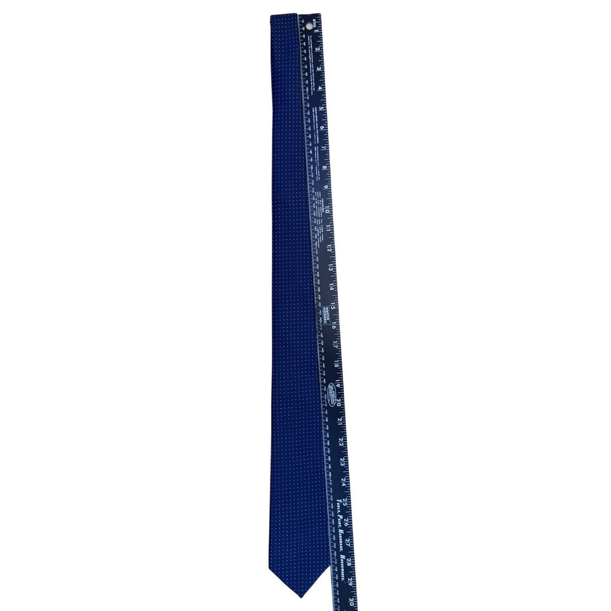 WeiShang Mens Royal Blue Silk Polka Dot Pattern Neck Tie Handmade