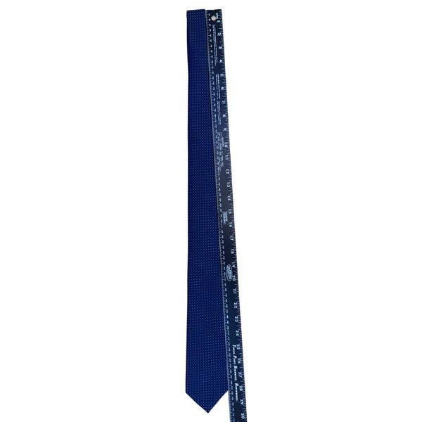 WeiShang Mens Royal Blue Silk Polka Dot Pattern Neck Tie Handmade
