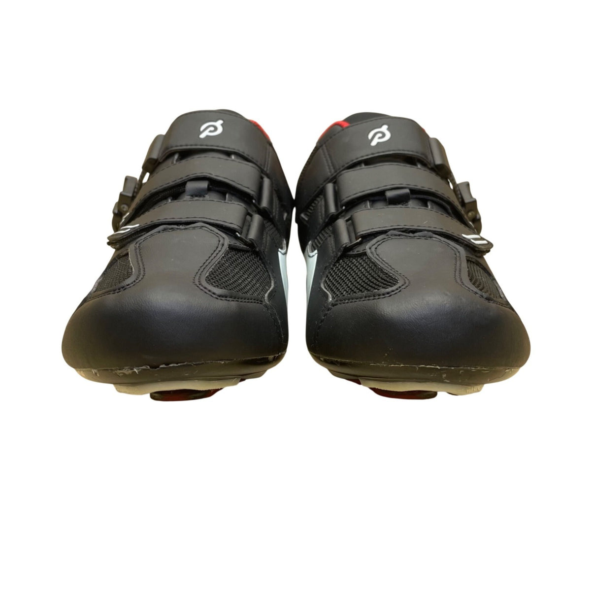 Peloton Men’s Black & Red Ratchet Closure Strap Cycling Cleats Shoes Size 45