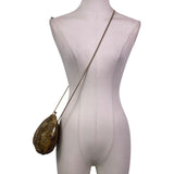 Walborg Women’s Yellow & Gold Beaded Clasp Closure Vintage Design Evening Bag
