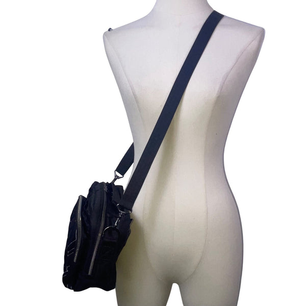 Lug Women’s Black Quilted Nylon Mini Ranger Adjustable Strap Crossbody Bag