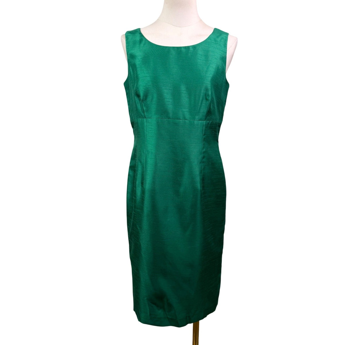 Albert Nipon Womens Green Dress & Jacket Set Elegant Formal Outfit Size 4