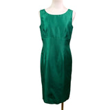 Albert Nipon Womens Green Dress & Jacket Set Elegant Formal Outfit Size 4