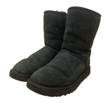 Ugg Women’s Black Suede Sheepskin-Lined Mid-Calf Winter Wear Boots Size 9