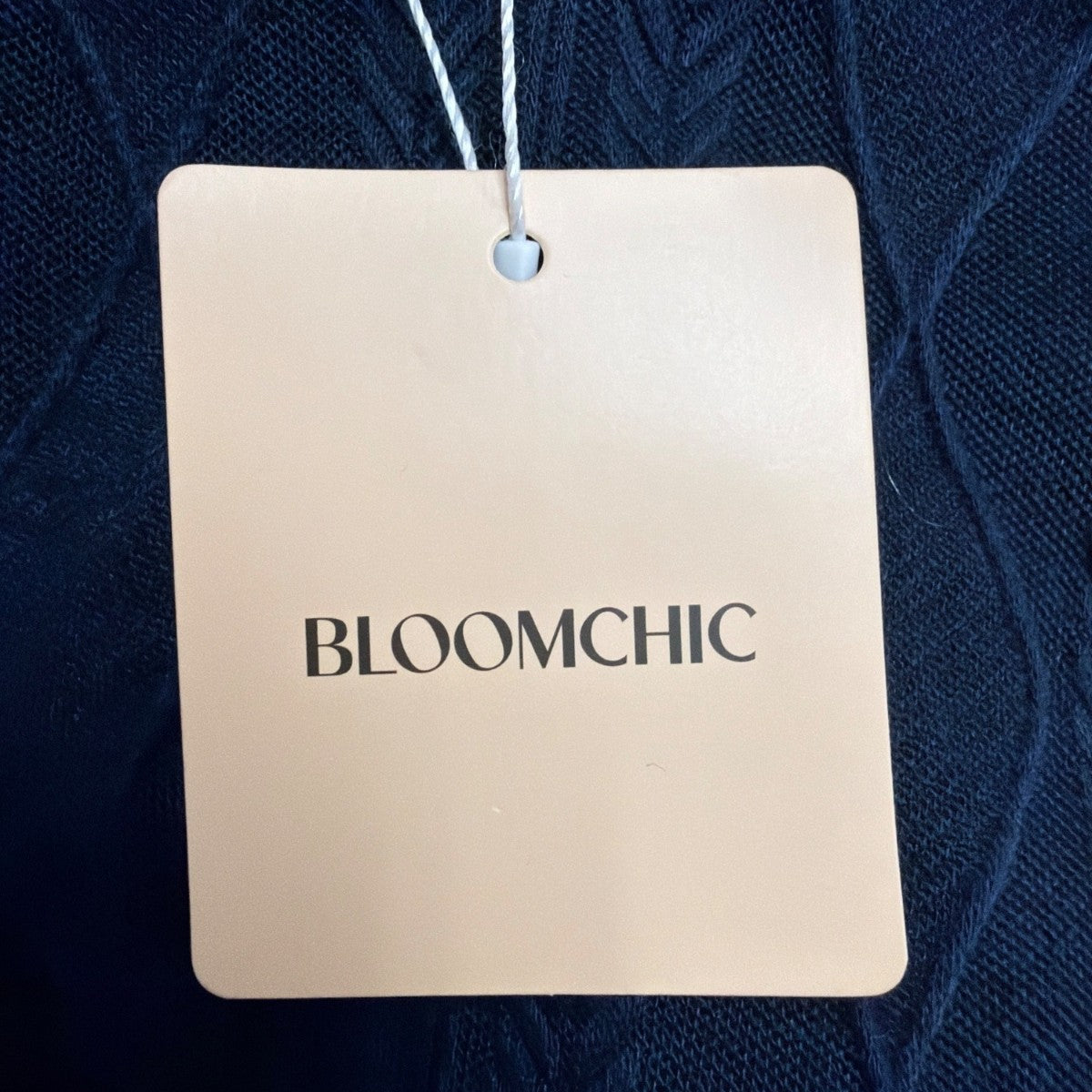 Bloomchic Womens Navy Fit & Flare Long Sleeve Midi Dress Size 14-16