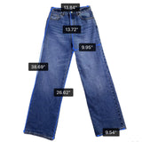 Billabong Womens Blue Denim High Waist Wide Leg Jeans Size 27