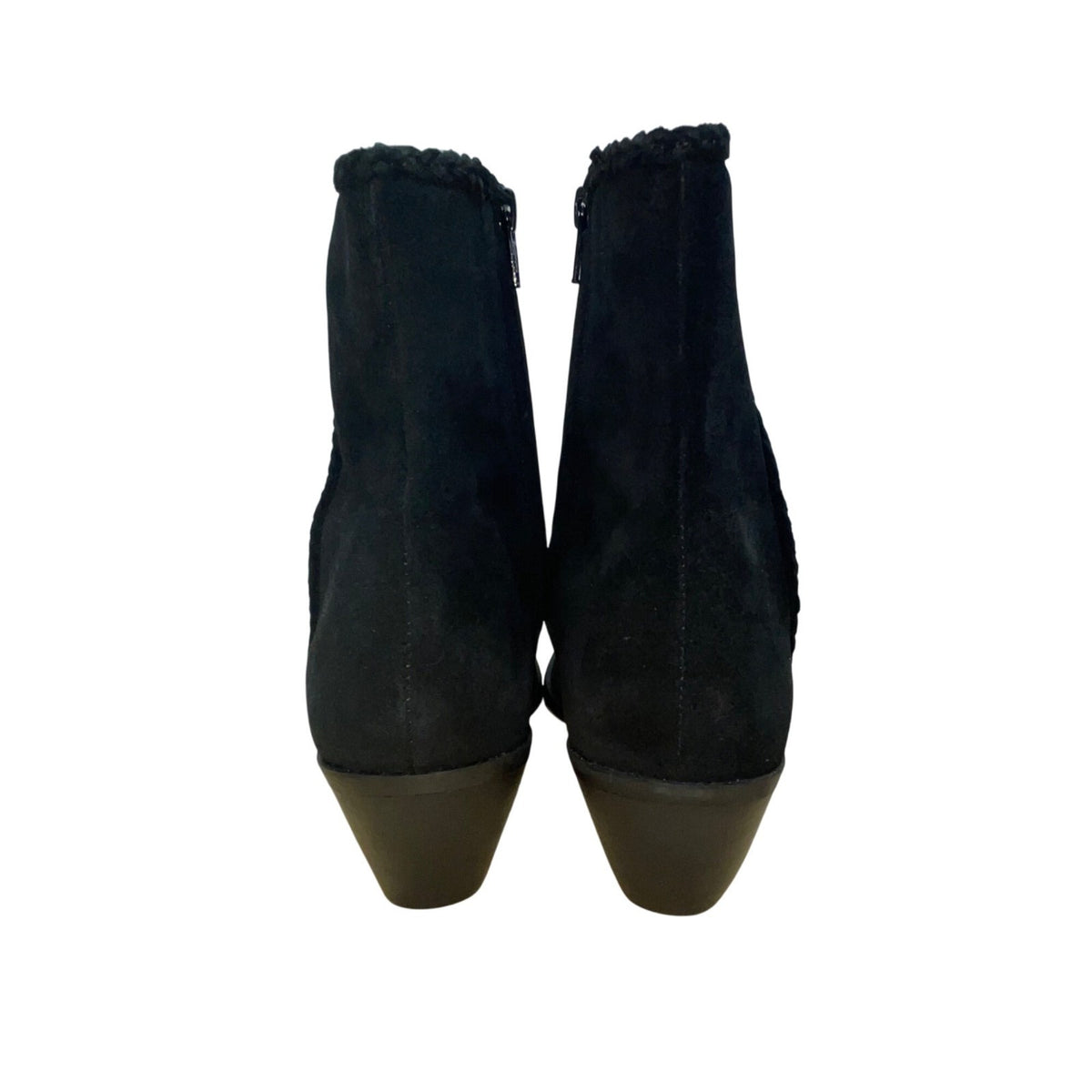 Coconuts By Matisse Women’s Black Leather Side Zipper Heeled Ankle Boots Size 6M