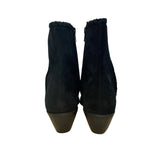 Coconuts By Matisse Women’s Black Leather Side Zipper Heeled Ankle Boots Size 6M