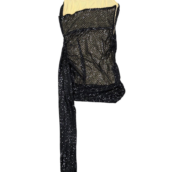Fashion Nova Womens Black Sequined Stretch Dress Party Evening Size 1X