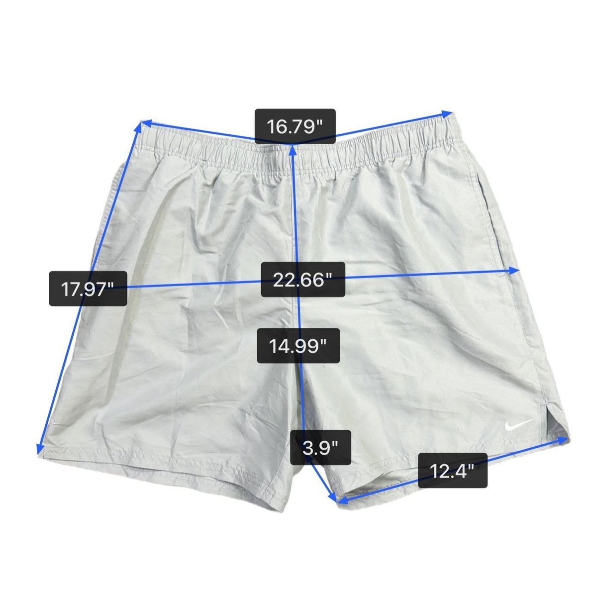 Nike Mens Grey Athletic Shorts Lightweight Running Essentials Size XL