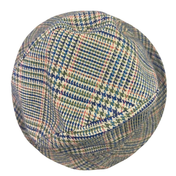 Avoca Handweavers Mens Multicolor Pure Wool Plaid Bucket Hat Large Dry Clean Onl