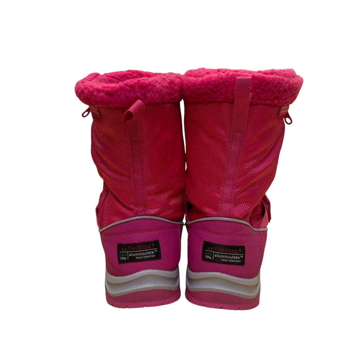 Cabrade Girls Pink EnTherma Aluminisulate Waterproof Vinca Winter Boots Size 3Y
